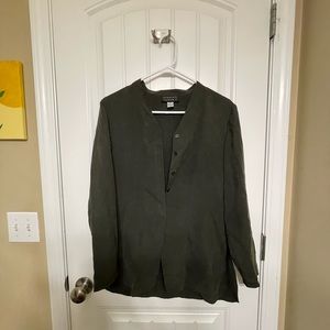 Spenser Jeremy Silk Cool Blouse Button Up S Small